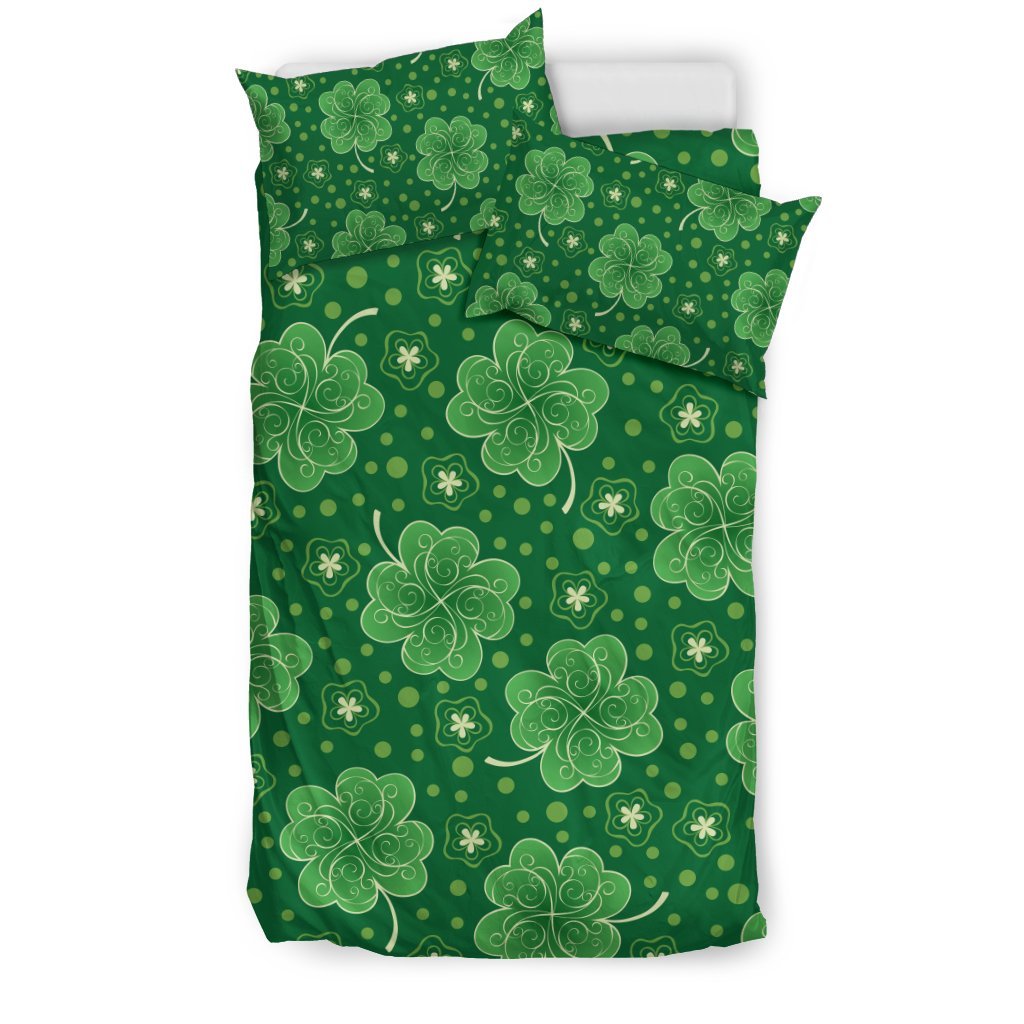 Shamrock Design Print Duvet Cover Bedding Set