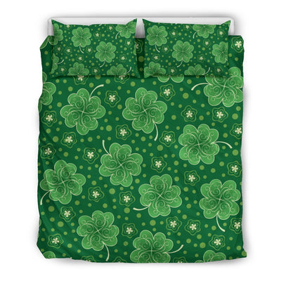 Shamrock Design Print Duvet Cover Bedding Set