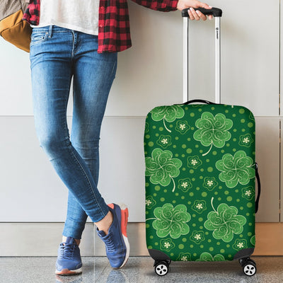 Shamrock Design Print Luggage Cover Protector