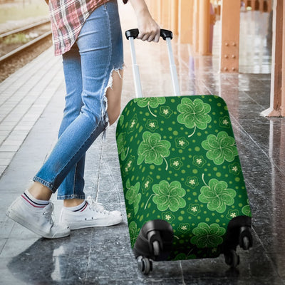 Shamrock Design Print Luggage Cover Protector