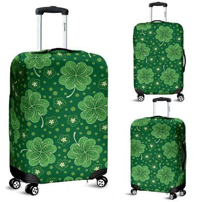 Shamrock Design Print Luggage Cover Protector