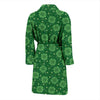 Shamrock Design Print Men Bath Robe-JTAMIGO.COM