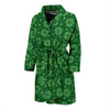 Shamrock Design Print Men Bath Robe-JTAMIGO.COM