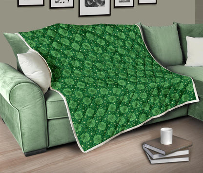 Shamrock Design Print Premium Quilt-JTAMIGO.COM