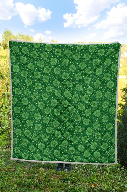 Shamrock Design Print Premium Quilt-JTAMIGO.COM