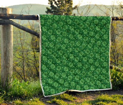 Shamrock Design Print Premium Quilt-JTAMIGO.COM