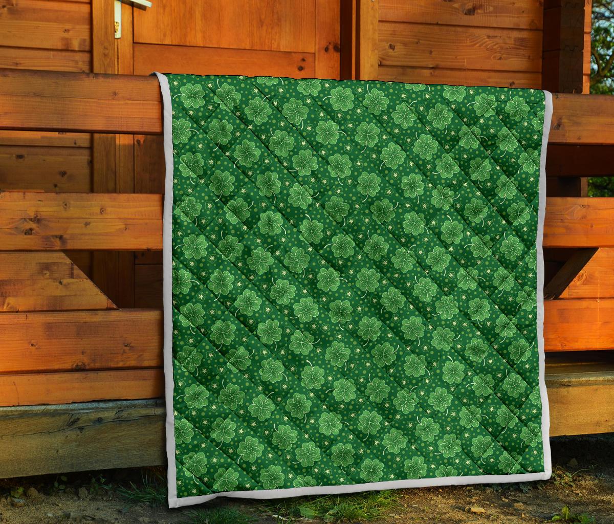Shamrock Design Print Premium Quilt-JTAMIGO.COM