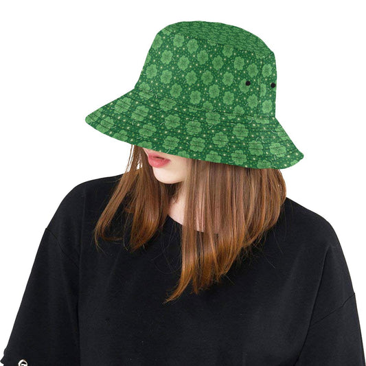 Shamrock Design Print Unisex Bucket Hat