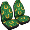 Shamrock Horseshoes Print Pattern Universal Fit Car Seat Covers