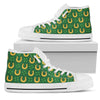 Shamrock Horseshoes Print Pattern Women High Top Shoes