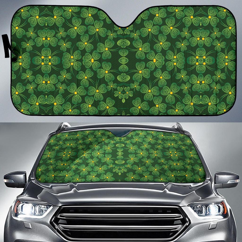 Shamrock Pattern Car Sun Shade For Windshield