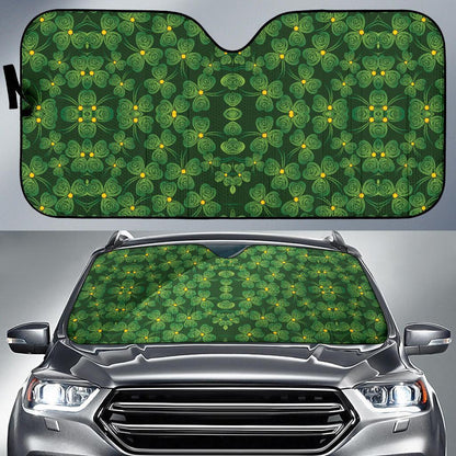 Shamrock Pattern Car Sun Shade For Windshield