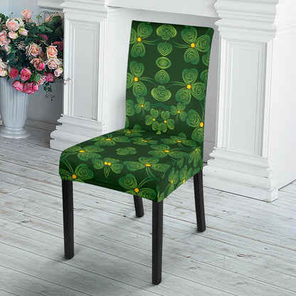 Shamrock Pattern Dining Chair Slipcover-JTAMIGO.COM