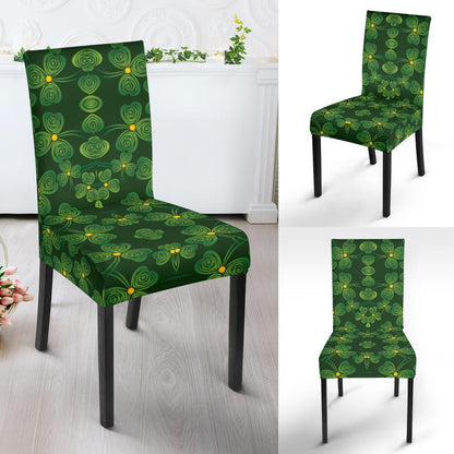Shamrock Pattern Dining Chair Slipcover-JTAMIGO.COM