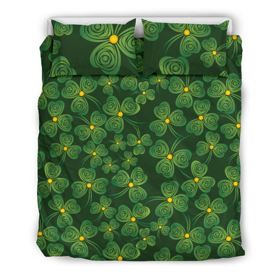 Shamrock Pattern Duvet Cover Bedding Set