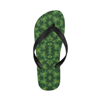 Shamrock Pattern Flip Flops-JTAMIGO.COM