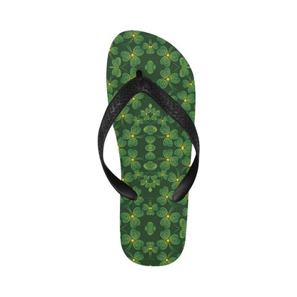 Shamrock Pattern Flip Flops-JTAMIGO.COM