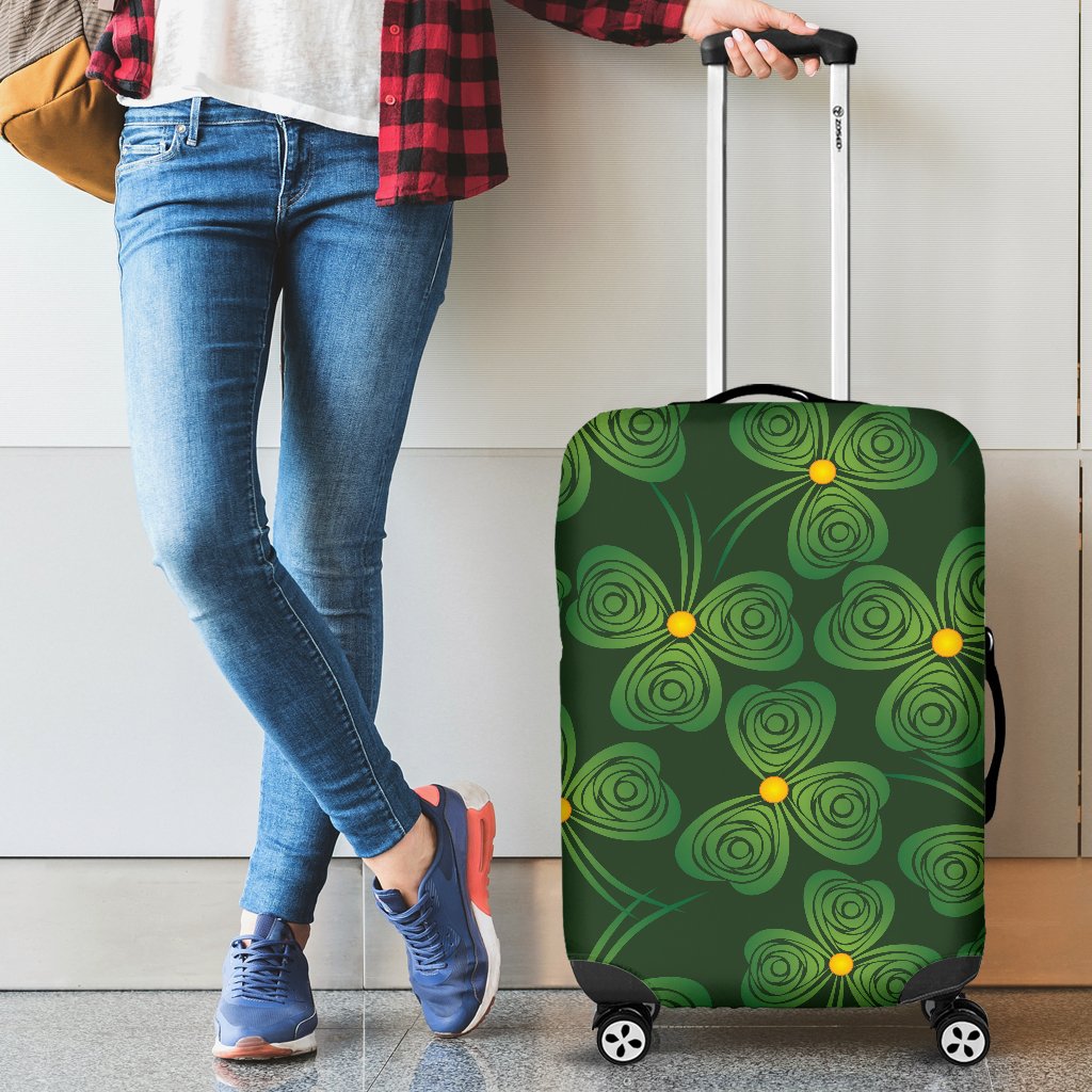 Shamrock Pattern Luggage Cover Protector