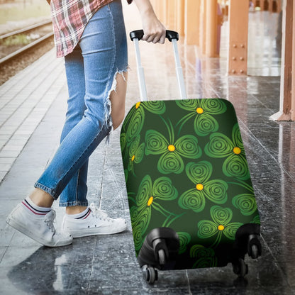Shamrock Pattern Luggage Cover Protector