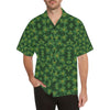 Shamrock Pattern Men Aloha Hawaiian Shirt