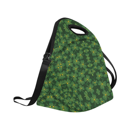 Shamrock Pattern Neoprene Lunch Bag (Model 1669)(Large)-JTAMIGO.COM