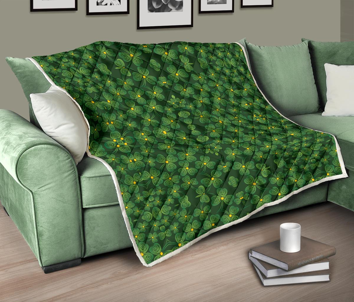 Shamrock Pattern Premium Quilt-JTAMIGO.COM