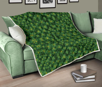 Shamrock Pattern Premium Quilt-JTAMIGO.COM
