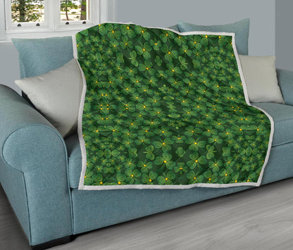 Shamrock Pattern Premium Quilt-JTAMIGO.COM
