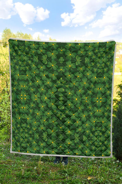 Shamrock Pattern Premium Quilt-JTAMIGO.COM