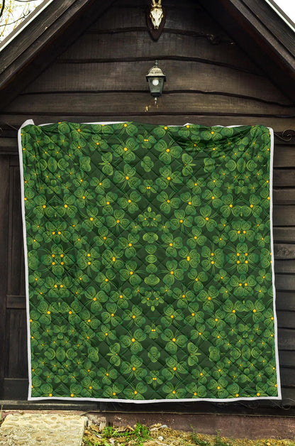 Shamrock Pattern Premium Quilt-JTAMIGO.COM