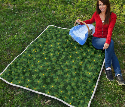Shamrock Pattern Premium Quilt-JTAMIGO.COM