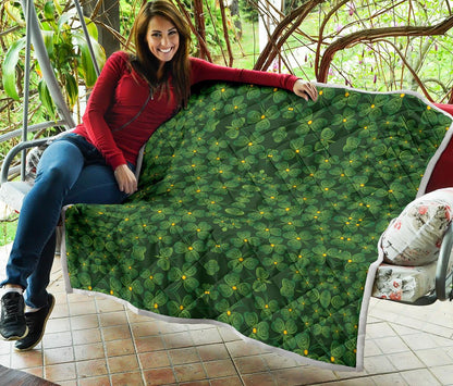 Shamrock Pattern Premium Quilt-JTAMIGO.COM