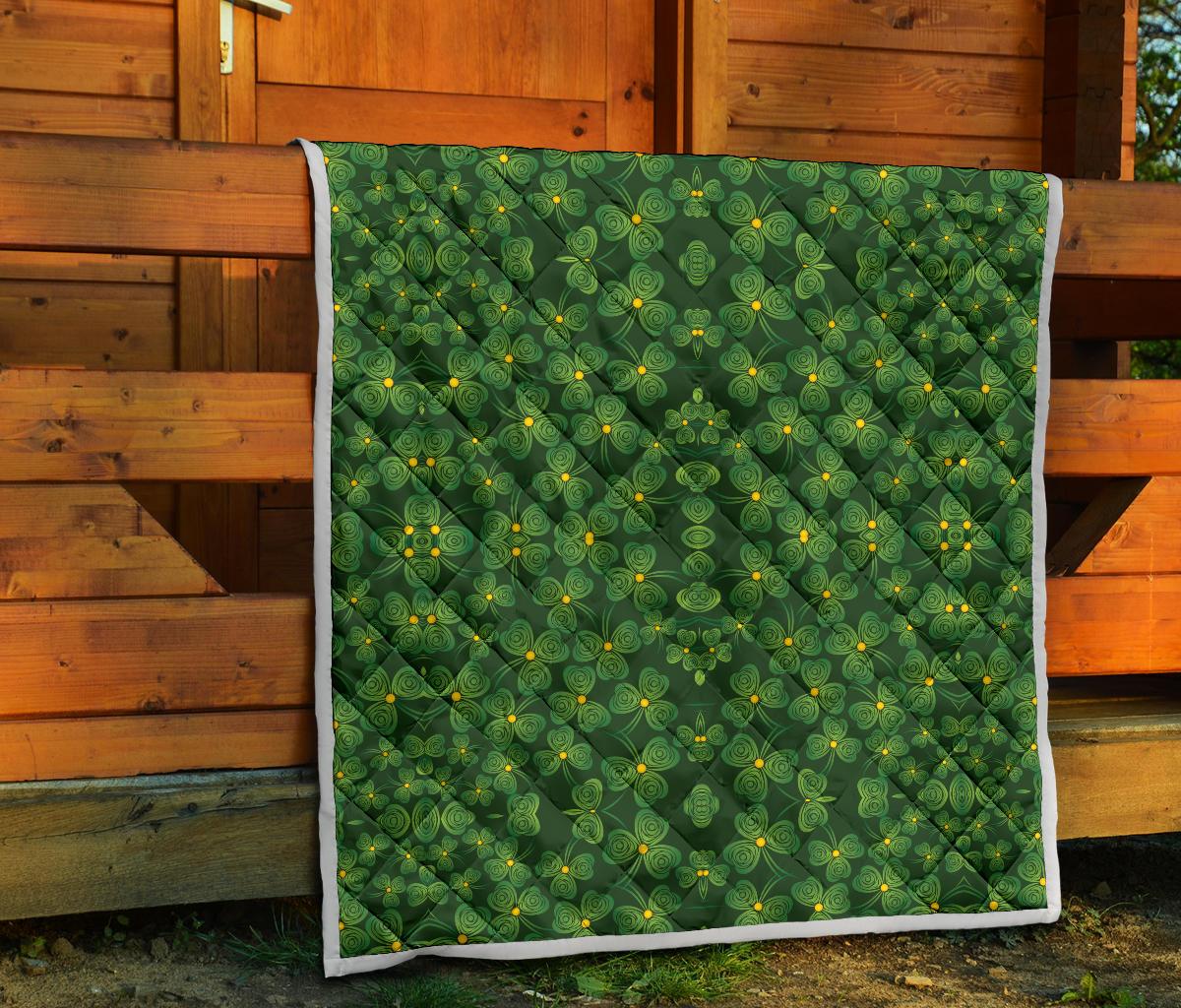 Shamrock Pattern Premium Quilt-JTAMIGO.COM