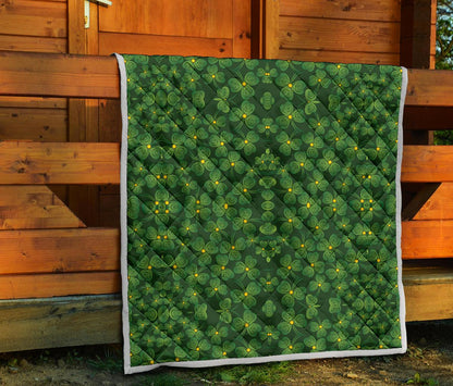 Shamrock Pattern Premium Quilt-JTAMIGO.COM