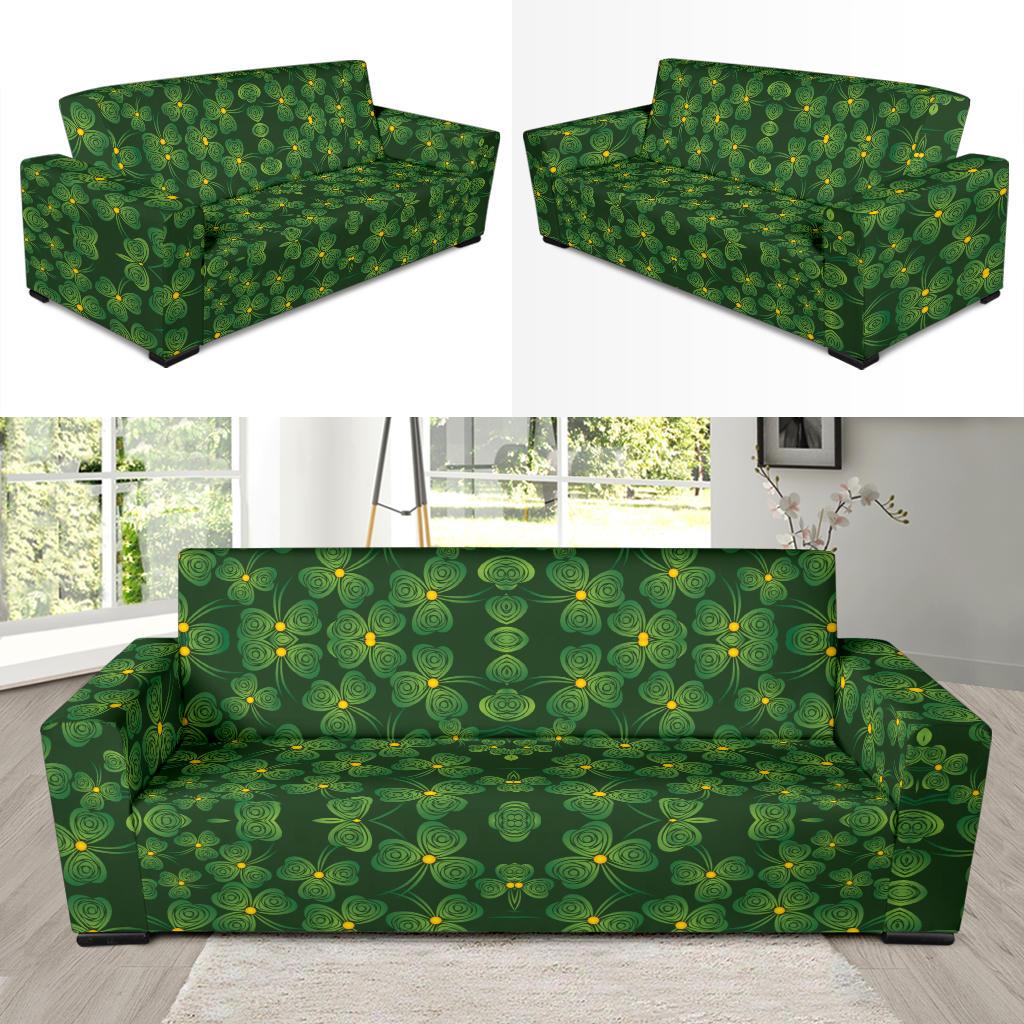 Shamrock Pattern Sofa Slipcover-JTAMIGO.COM