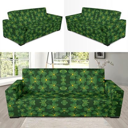 Shamrock Pattern Sofa Slipcover-JTAMIGO.COM