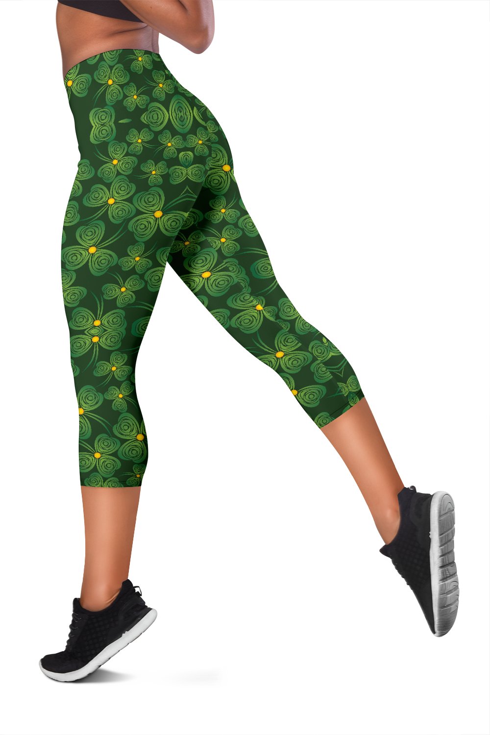 Shamrock Pattern Women Capris