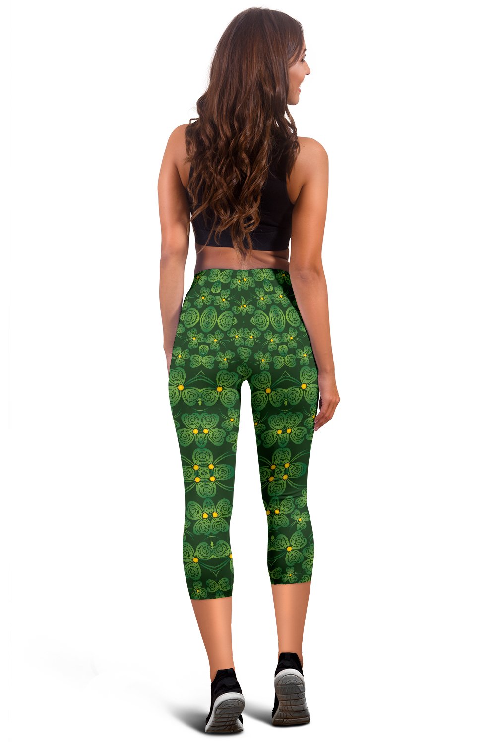 Shamrock Pattern Women Capris