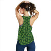 Shamrock Pattern Women Racerback Tank Top