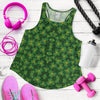 Shamrock Pattern Women Racerback Tank Top