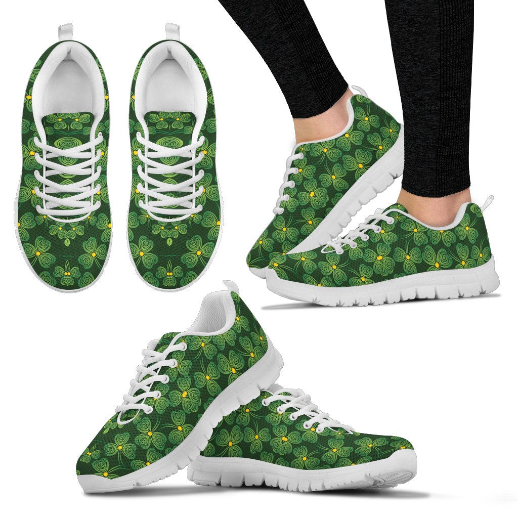 Shamrock Pattern Women Sneakers Shoes