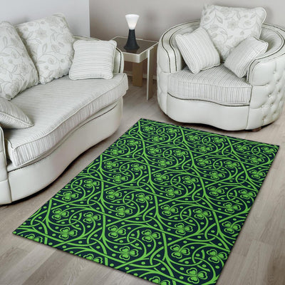 Shamrock Themed Print Area Rugs-JTAMIGO.COM