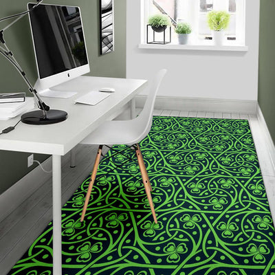 Shamrock Themed Print Area Rugs-JTAMIGO.COM