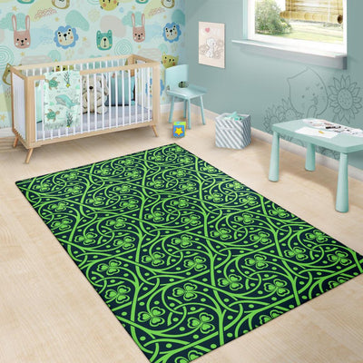 Shamrock Themed Print Area Rugs-JTAMIGO.COM