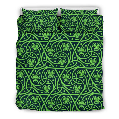 Shamrock Themed Print Duvet Cover Bedding Set