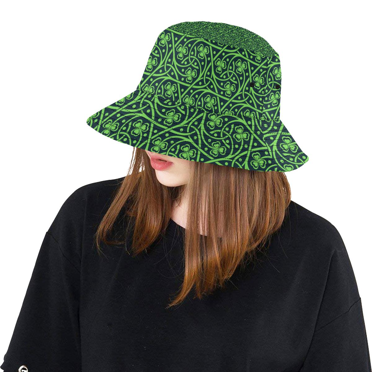 Shamrock Themed Print Unisex Bucket Hat