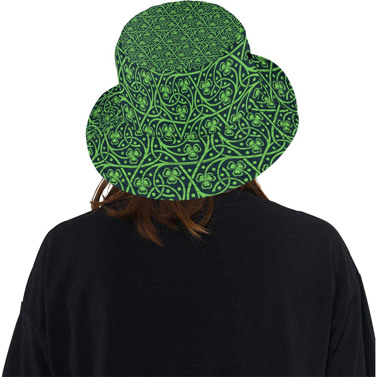 Shamrock Themed Print Unisex Bucket Hat