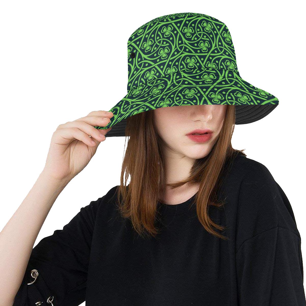 Shamrock Themed Print Unisex Bucket Hat