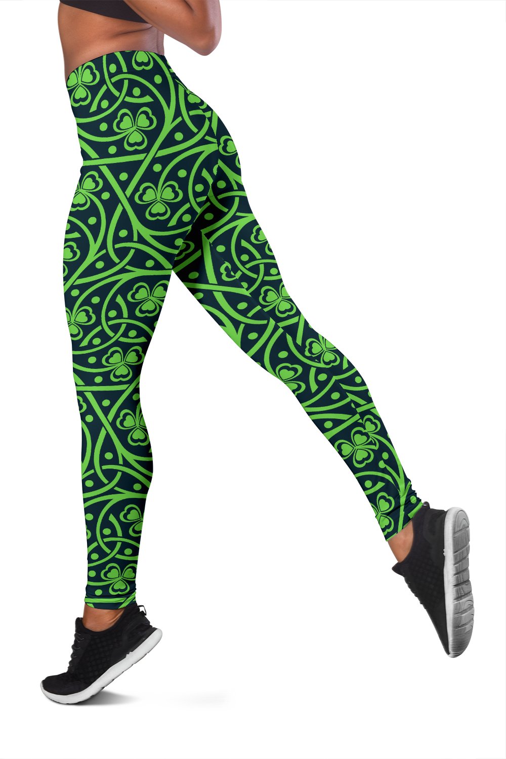 Shamrock Themed Print Women Leggings
