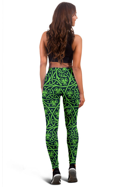 Shamrock Themed Print Women Leggings